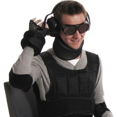 Simulateur du Vieillissement GERT avec surchaussures et lunettes de simulation